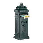 Trafalgar Cast Iron Mail Box Green